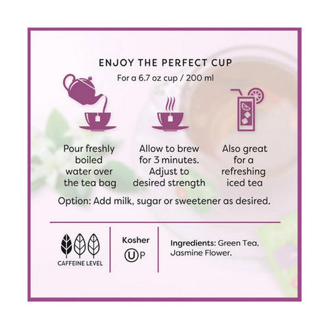 Wissotzky, Jasmine Green Tea, 20 Bags(Case Of 6) Wissotzky