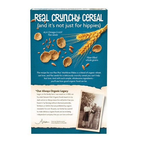 Natures Path, Organic Flax Plus Multibran Flakes, 13.25 Oz(Case Of 12) Natures Path