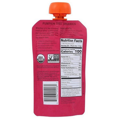 Peter Rabbit, Raspb Erry Banana & Blueberry Puree, 4 Oz(Case Of 10) Peter Rabbit
