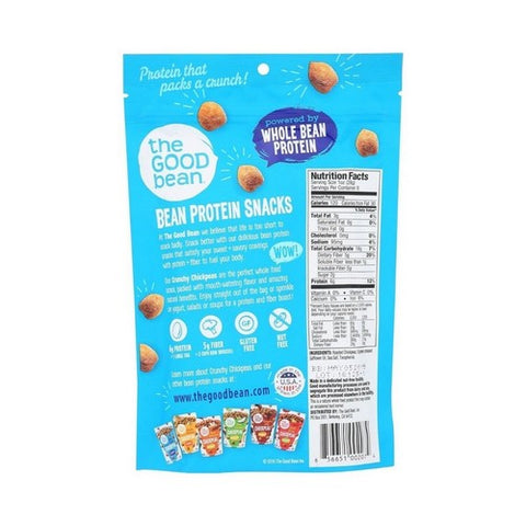 The Good Bean, Chickpea Snacks Gluten Free Sea Salt, 6 Oz(Case Of 6) The Good Bean