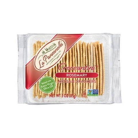La Panzanella, Mini Croccantini Rosemary, 3 Oz(Case Of 12)