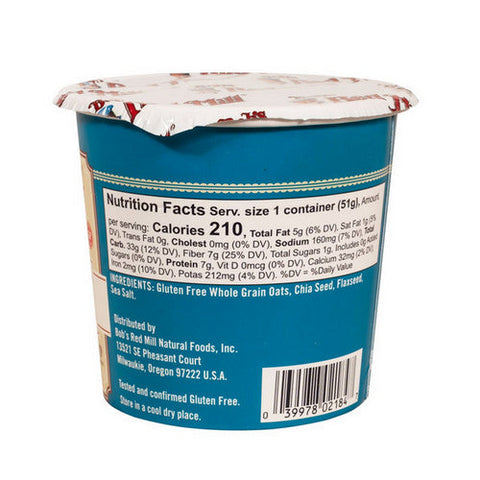 Bobs Red Mill, Oatmeal Cup Classic, 1.81 Oz(Case Of 12) Bobs Red Mill