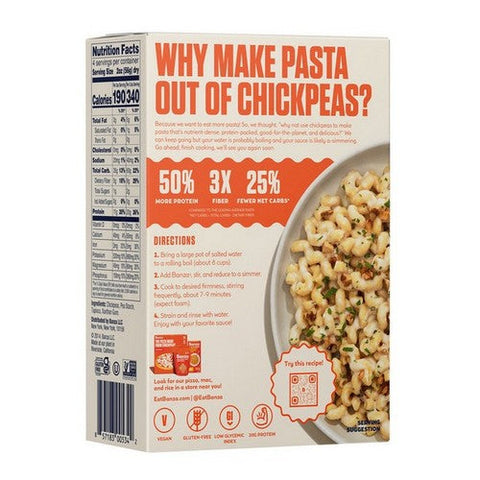 Banza, Chickpea Pasta  Cavatappi, 8 Oz(Case Of 6) Banza