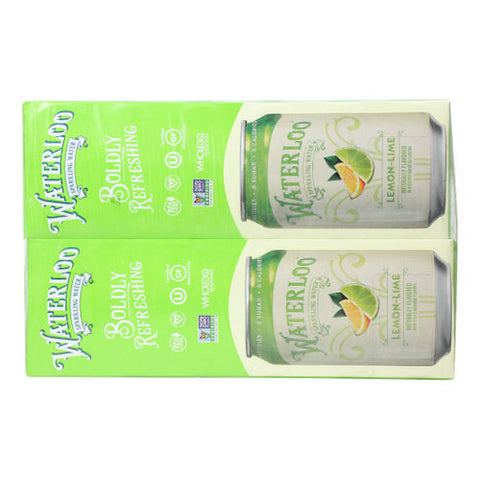 Waterloo Sparkling Water, Sparkling Water Lime, Case of 2 X 144 Oz Waterloo Sparkling Water