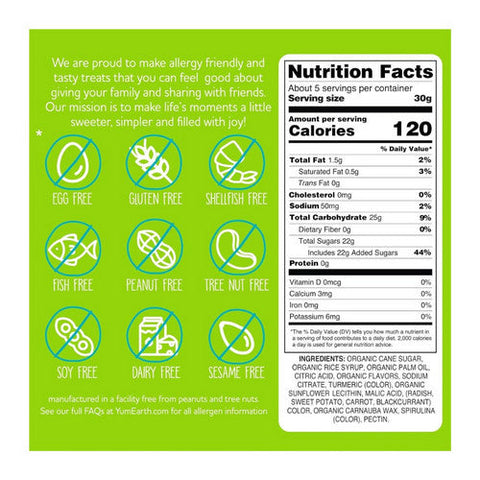 YumEarth, Candy Sour Giggles Org, 5 Oz(Case Of 6) YumEarth