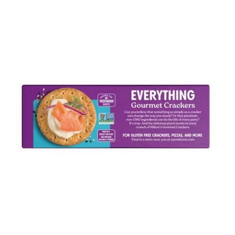 Milton's, Craft Bakers Gourmet Everything Crackers, 8.4 Oz(Case Of 8) Milton's