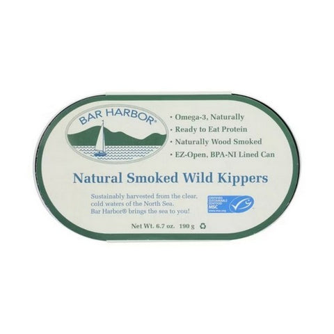 Natural Smoked Wild Kippers 6.7 Oz(Case Of 12) by Bar Harbor