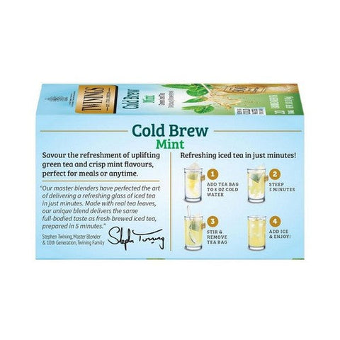 Twinings Tea, Tea Cold Brw Grn Mint, 20 Bags(Case Of 6) Twinings Tea