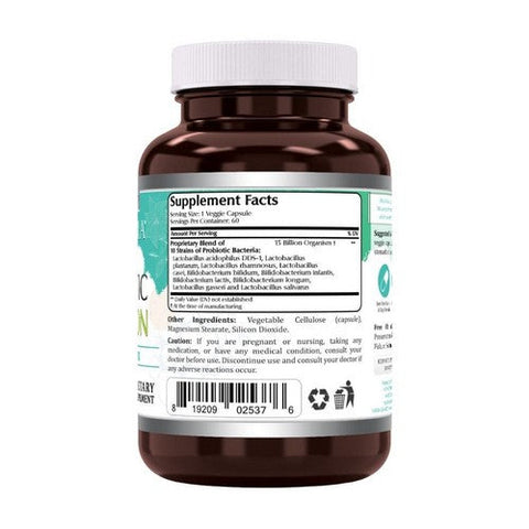 Amazing Nutrition, Amazing Flora Probiotic 10 Strains 15 Billion, 60 Veg Caps Amazing Nutrition