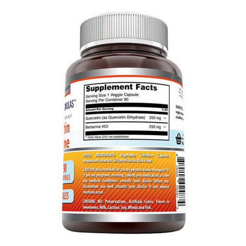 Amazing Nutrition, Amazing Formulas Quercetin Berberine, 500 Mg, 500 Mg Amazing Nutrition