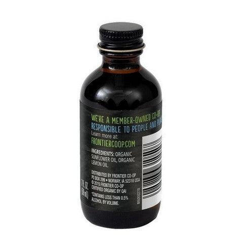 Frontier Herb, Organic Lemon Flavour Non-Alcoholic, 2 Oz Frontier Herb