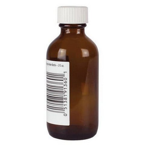 Aura Cacia, Amber Bottle With Writable Label, 2 Oz Aura Cacia