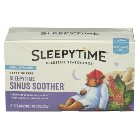 Celestial Seasonings, Sleepytime Sinus Soother Tea, 20 Bags (Case of 6)