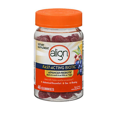 Align, Advanced Prebiotic Gummies Berry Fusion, 46 Count Align