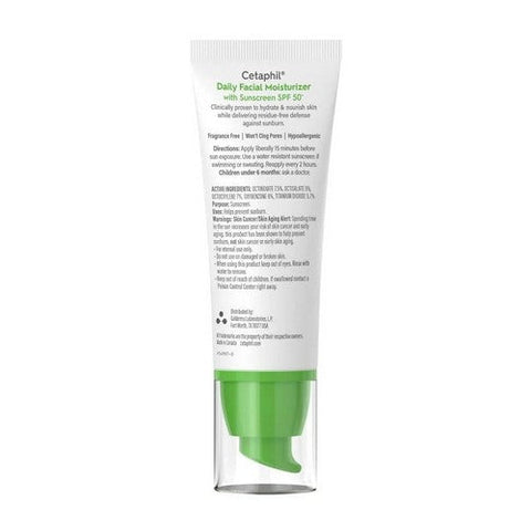 Cetaphil, Daily Facial Moisturizer With Sunscreen SPF 50+, 1.7 Oz Cetaphil