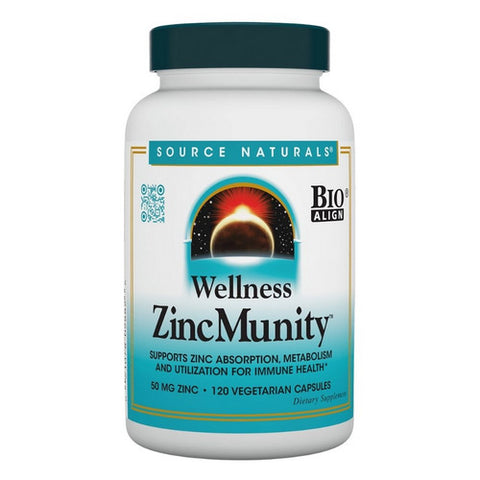Source Naturals, Wellness ZincMunity, 120 Veg Caps Source Naturals