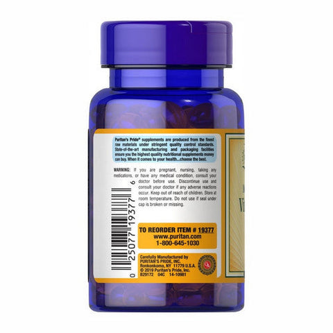 Puritan's Pride, Vitamin D3, 125 Mcg, 100 Softgels Puritan's Pride