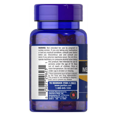 Puritan's Pride, Extra Strength Melatonin, 5 mg, 60 Softgels Puritan's Pride