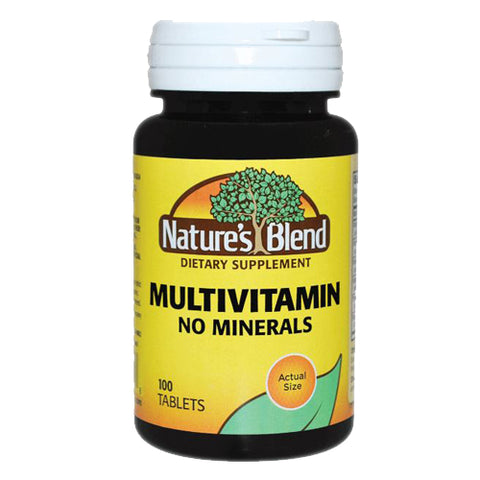 Multi-Vitamin No Minerals 100 Tabs by Nature's Blend