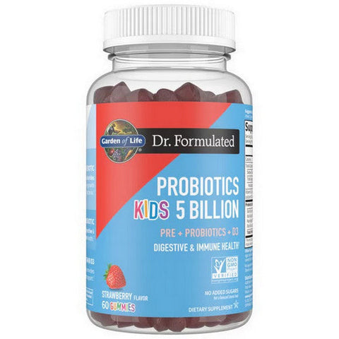 Garden of Life, Dr. Formulated Probiotics Kids Strawberry, 5 Billion, 60 Gummies Garden of Life