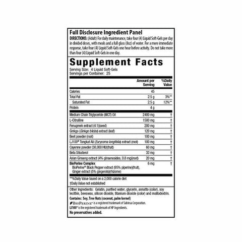 Irwin Naturals, Testosterone Up Red With Nitric Oxide Booster, 100 Softgels Irwin Naturals