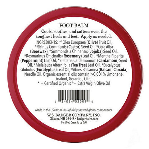 Badger Balm, Foot Balm Tin, 56 Grams Badger Balm