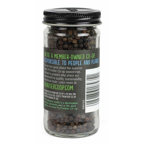 Frontier Coop, Organic Black Peppercorns, 2.12 Oz Frontier Coop