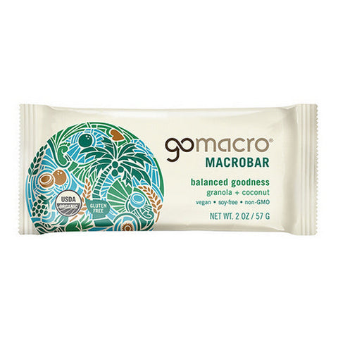 Gomacro, MacroBar Granola Coconut, 12 Count Gomacro