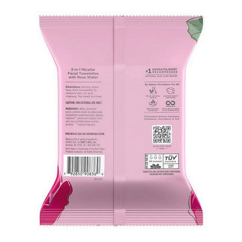 Burts Bees, Micellar Makeup Removing Towelettes, 30 Count Burts Bees