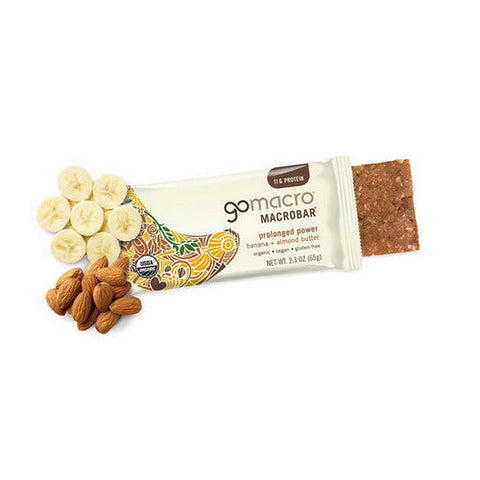 Gomacro, Organic MacroBar Banana Almond Butter, 12 Count Gomacro