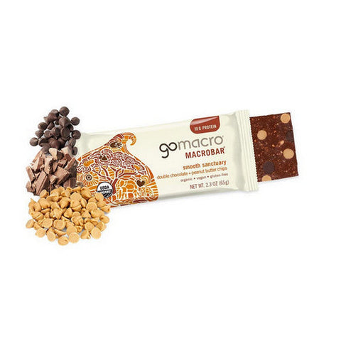 Gomacro, MacroBar Minis Double Chocolate Peanut Butter Chip, 8 Count Gomacro