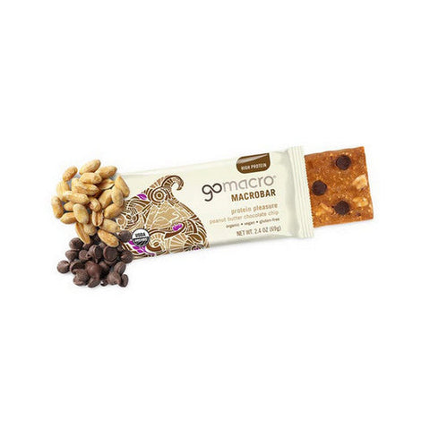 Gomacro, MacroBar Peanut Butter Chocolate Chip, 4 Count Gomacro