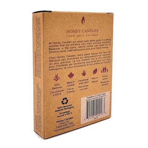 Honey Candle Co., Beeswax Tea Lights, 6 Count Honey Candle Co.