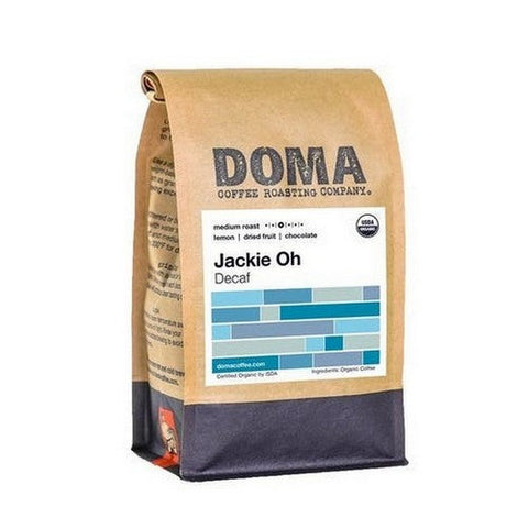 DOMA Coffee Roasting Company, Organic Jackie Oh Decaf, 12 Oz DOMA Coffee Roasting Company