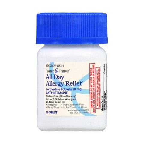 Foster And Thrive, All Day Allergy Relief Loratadine, 10 Mg, 70 Tabs Foster And Thrive