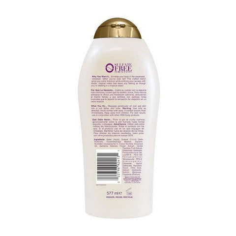 OGX, Extra Creamy Plus Coconut Miracle Oil Ultra Moisture Body Wash, 19.5 Oz OGX