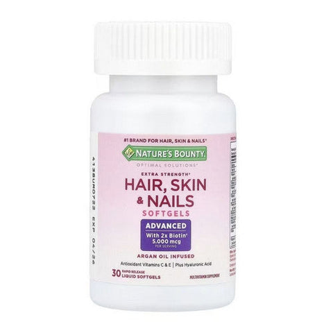 Nature's Bounty, Hair Skin And Nails Extra Strength Biotin, 30 Count Nature's Bounty