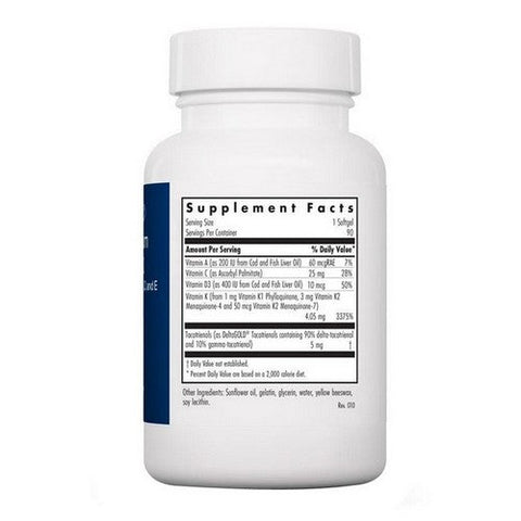Nutricology/ Allergy Research Group, Full Spectrum Vitamin K With A  D And E, 90 Softgels Nutricology/ Allergy Research Group