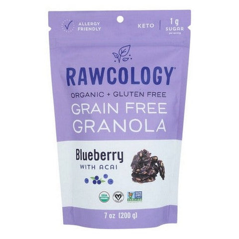 Rawcology, Organic Granola Blueberry With Acai, 7 Oz(Case Of 6) Rawcology