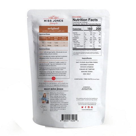 Miss Jones Baking Co, Oat Pancake & Waffle Mix Original, 13.99 Oz(Case Of 6) Miss Jones Baking Co