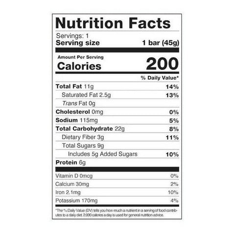 88 Acres, Dark Chocolate Sea Salt Seed Bar, 1.6 Oz(Case Of 9) 88 Acres