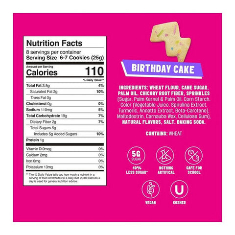 Mavericks, Birthday Cake Snacks, 7.04 Oz(Case Of 6) Mavericks
