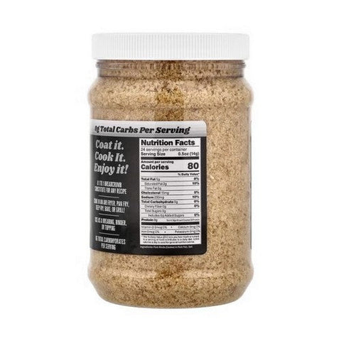 Pork King Good, Pork Rind Crumbs Unseasoned, 12 Oz(Case Of 6) Pork King Good