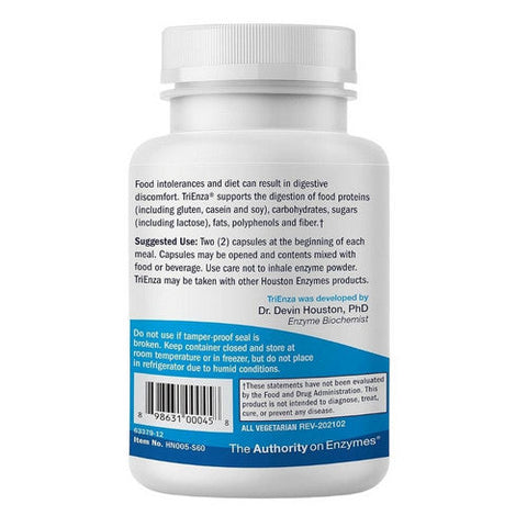 Houston Enzymes, Tri Enza, 60 Caps Houston Enzymes