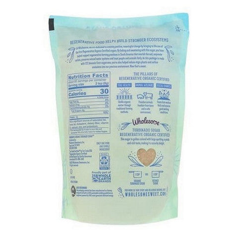 Wholesome Sweeteners, Organic Regenerative Turbinado Sugar, 24 Oz Wholesome Sweeteners