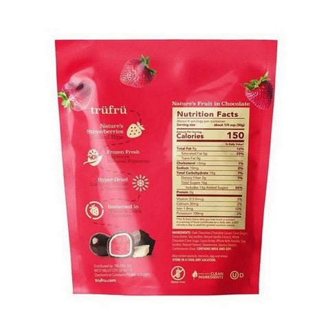 The Humble Co, Hyper Dried Real Strawberries In Dark Chocolate, 4.2 Oz Tru Fru
