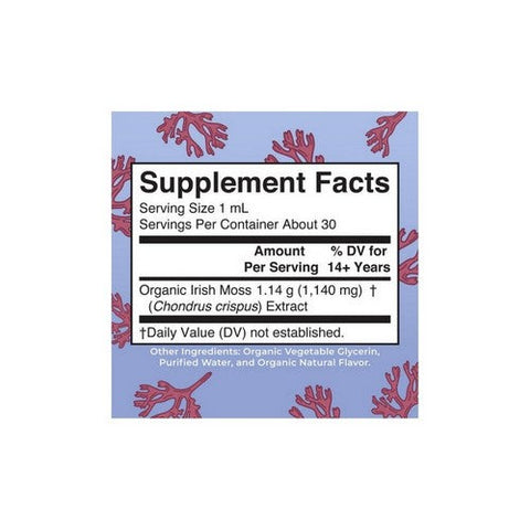 MaryRuth's, Organic Sea Moss Liquid Drops, 1 Oz MaryRuth's