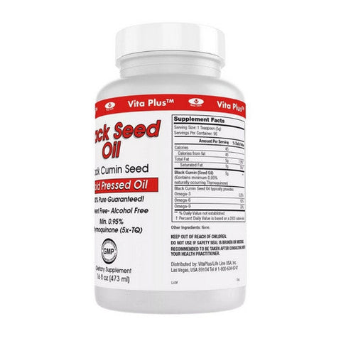 Vita plus, Black Seed Oil, 16 Oz Vita plus