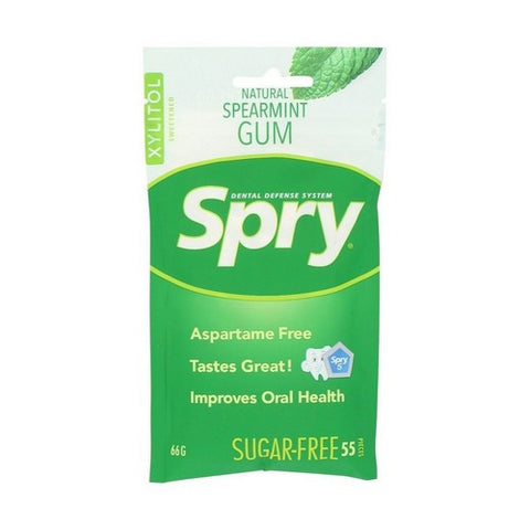 Xlear Inc, Spry Natural Xylitol Gum Spearmint, 55 Count Xlear Inc