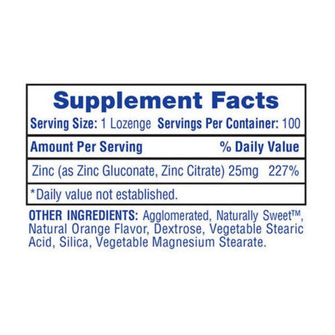 HI-TECH PHARMACEUTICALS, Zinc Lonzenges, 100 Tablets HI-TECH PHARMACEUTICALS